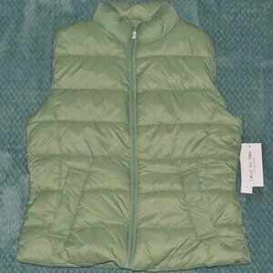 Love Me Now | Green Puffer Vest